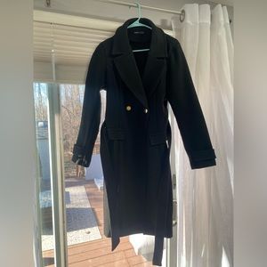 Black SHEIN pea coat